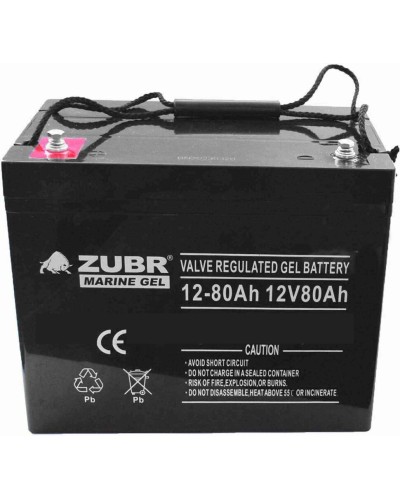 ZUBR MARINE GEL NPG 12-80 (12V, 80Ah). Аккумулятор герметичный свинцово-кислотный. ZUBR в Рязани