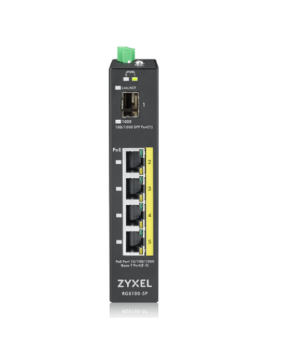 RGS100-5P-ZZ0101F. Промышленный PoE+ коммутатор. ZYXEL в Рязани