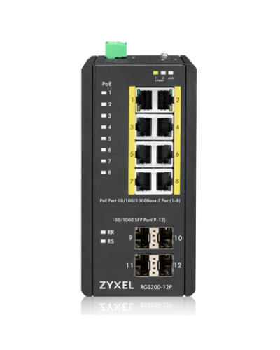 RGS200-12P-ZZ0101F. Промышленный L2 PoE+ коммутатор. ZYXEL в Рязани