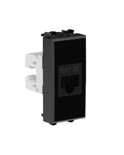 Розетка RJ-45, кат.5E, Avanti, 1 модуль, черный квадрат (4402661): Розетка компьютерная модульная в Рязани