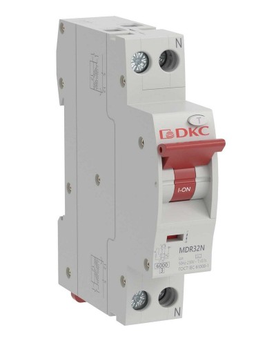 YON max MDR, 1P+N, 30mA, 20A, 6kA, А (MDR32N-1N2C20-A). Компактный автоматический выключатель дифференциального тока. ДКС в Рязани