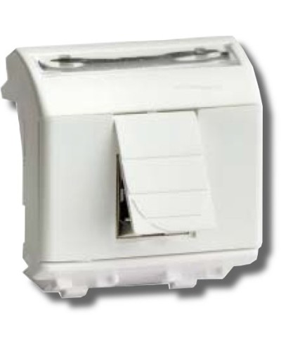 Розетка RJ-45 Brava 2 модуля белая (76655B): Розетка компьютерная с двумя разъёмами в Рязани