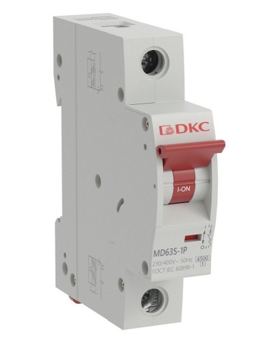 YON max MD63S 1P 25А 4,5кА C (MD63S-1PC25). Автоматический выключатель. ДКС в Рязани