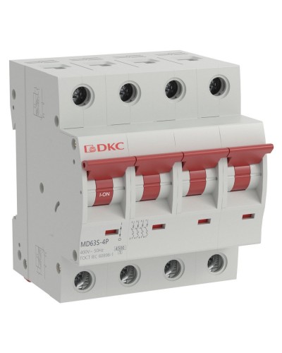YON max MD63S 4P 50А 4,5кА C (MD63S-4PC50). Автоматический выключатель. ДКС в Рязани