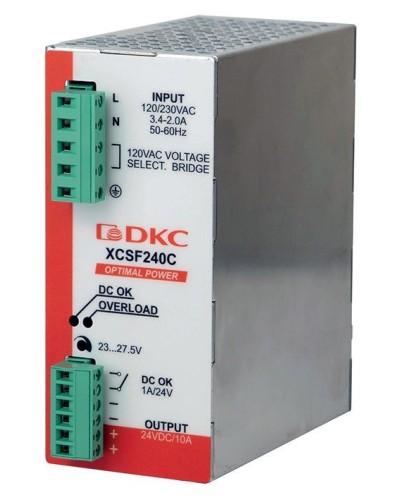 Источник питания однофазный, 240Вт, 5А, 48В (XCSF240DP). Источник питания OPTIMAL POWER однофазный, с ORing диодом. ДКС в Рязани