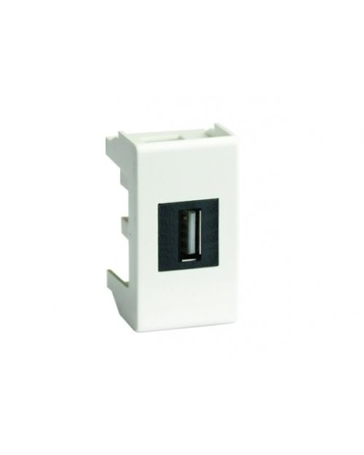 Розетка USB 2.0 Brava 1 модуль слоновая кость (75200S): Розетка USB в Рязани