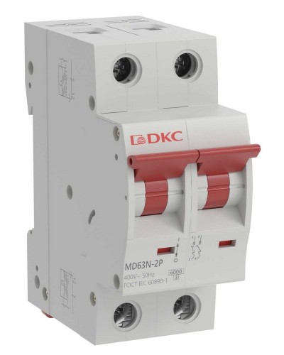 YON max MD63N 2P 6А 6кА C (MD63N-2PC6). Автоматический выключатель. ДКС в Рязани