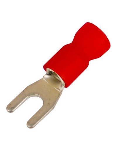 Наконечник вилочный НВИ 0,25-1,5 М6 (D6,4мм) (100 шт) (2A16P-EE-PVC). Наконечник вилочный с изолированным фланцем ПВХ. ДКС в Рязани