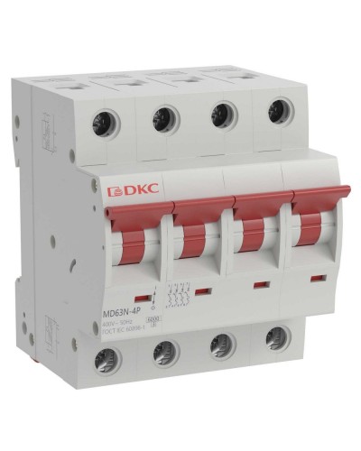 YON max MD63N 4P 20А 6кА C (MD63N-4PC20). Автоматический выключатель. ДКС в Рязани