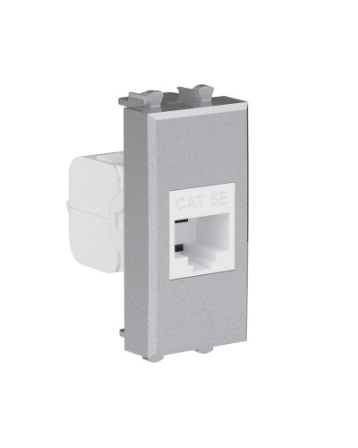 Розетка RJ-45, кат.5E, Avanti, 1 модуль, закаленная сталь (4404661): Розетка компьютерная модульная в Рязани