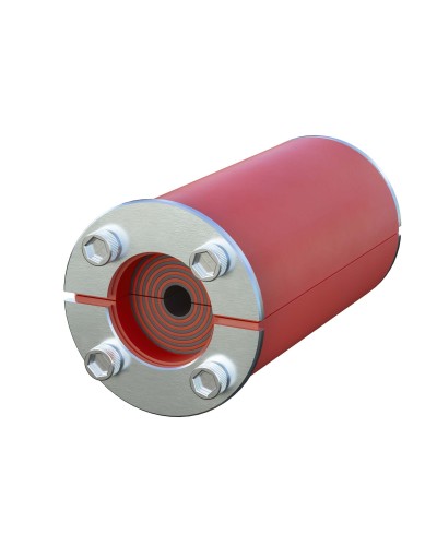 Проходка круглая, нержавеющая, D300х70 мм для кабелей D140-240 мм (DXF311B): Проходка круглая, нержавеющая в Рязани