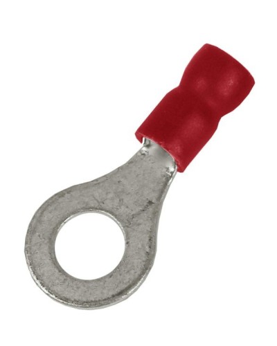 Наконечник НКИ 0,25-1,5 М8 (D8,4мм) с отверстием под винт (100 шт) (2A8P-EE-PVC). Наконечник с отверстием под винт и изолированным фланцем ПВХ. ДКС в Рязани