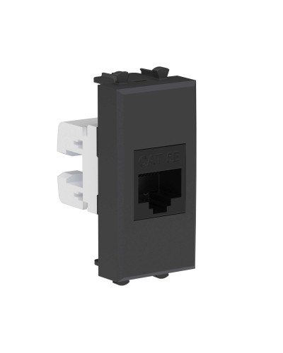 Розетка RJ-45, кат.5E, Avanti, 1 модуль, черный матовый (4412661): Розетка компьютерная модульная в Рязани