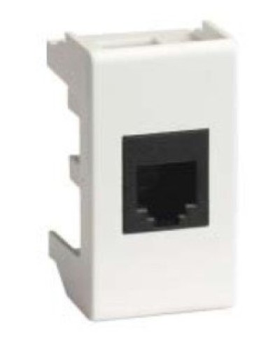 Розетка RJ-45 Viva 1 модуль белая (45038): Розетка компьютерная с одним разъёмом в Рязани