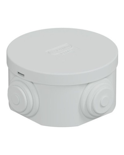 Коробка JBR065 D=65х35, 4 вых., IP44, серая (44004). Коробка монтажная. Экопласт в Рязани