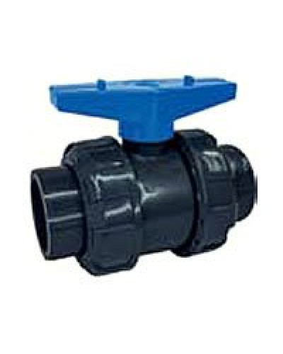 Ecoplast кран шаровый d25 (уплотнение TPV, остальное EPDM) с муфтовым окончанием (49447). Кран шаровый. Экопласт в Рязани