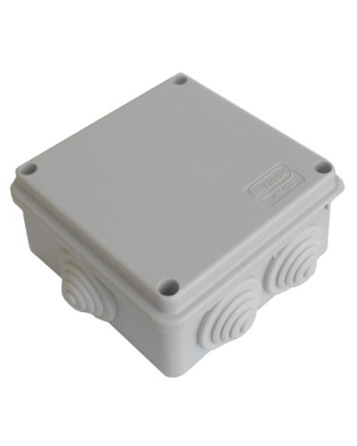 Коробка JBS100 100х100х55, 6 вых., 5P (0,15...2,5мм²) серая (43057HF-GR). Коробка монтажная, огнестойкая, без галогена. Экопласт в Рязани