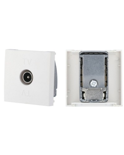 Розетка TV оконечная, белый LK45 (852104). Розетка TV. Экопласт в Рязани