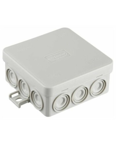 Коробка JBL085 85х85х38, 12 вых., 6P (0,15...2,5мм²) серая (43255HF-GR). Коробка монтажная, огнестойкая, без галогена. Экопласт в Рязани