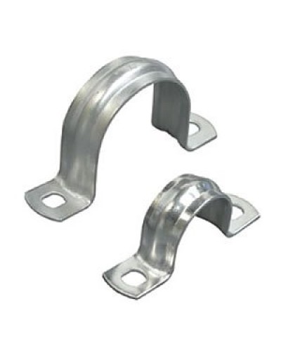 Скоба двухлапковая D50 с двумя отверстиями (50шт) (43650-50): Скоба оцинкованная в Рязани
