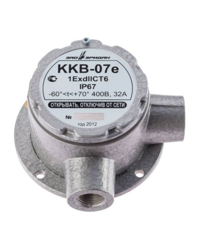 ККВ-07е-Ех-А-Р1-У-БК1, ШТ1/2+ШТ1/2. Коробка коммутационная взрывозащищенная угловая. Эридан в Рязани