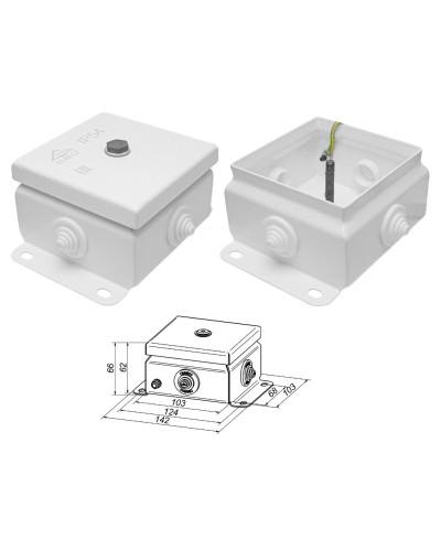 КМ IP55-1010 (без DIN рейки). Коробка монтажная электротехническая. Гефест в Рязани
