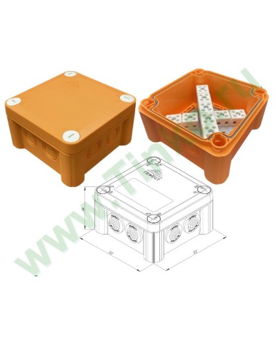 КМ-О-1212(П)(18к)-IP55: Коробка монтажная огнестойкая в Рязани