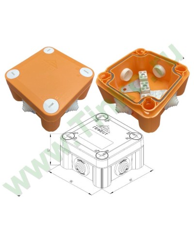 КМ-О-1010(П)(8к)-IP55: Коробка монтажная огнестойкая в Рязани
