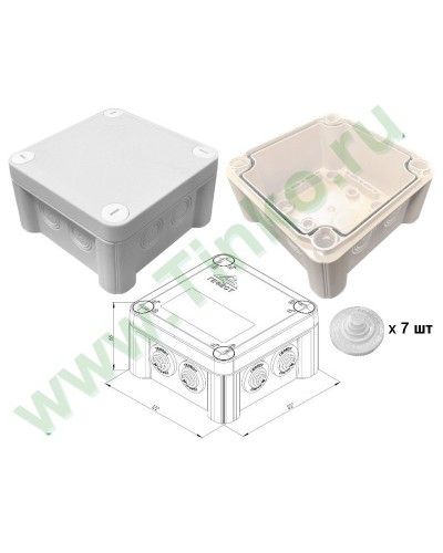 КМ-1212(П)-IP55. Коробка монтажная. Гефест в Рязани