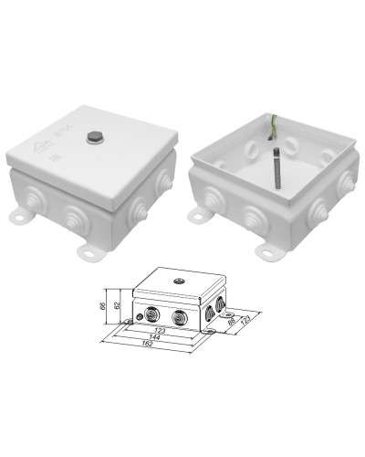 КМ IP55-1212. Коробка монтажная электротехническая. Гефест в Рязани