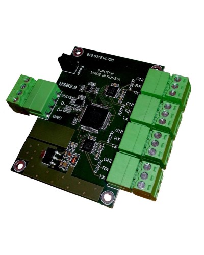 AVT-USB/4RS232. Промышленный преобразователь USB в RS-232. Инфотех в Рязани