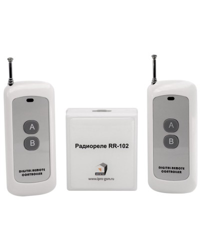 RR-102 + 2 пульта, 250-950 метров, питание 12В. Комплект радиореле. ИПРо в Рязани