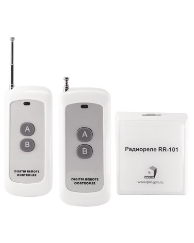 RR-101 + 2 пульта, 250-950 метров, двойное питание 12В и 220В. Комплект радиореле. ИПРо в Рязани