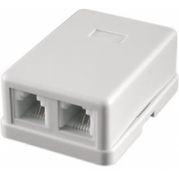 STK-RJ-45(8P8C), CAT.6, 2 выхода, Dual IDC компьютерная розетка: Розетка компьютерная 2 выхода