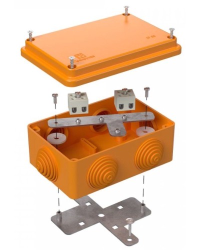 Коробка огнестойкая 120х80х50 (40-0340-FR1.5-4). Коробка огнестойкая для открытой установки. Промрукав в Рязани