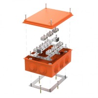 Коробка огнестойкая 200х150х75 для о/п (40-0320-FR6.0-4-18-Р). Коробка огнестойкая для открытой установки. Промрукав