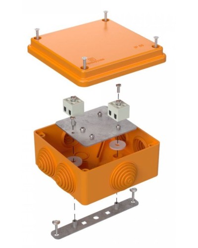 Коробка огнестойкая 100х100х50 (40-0300-FR6.0-4). Коробка огнестойкая для открытой установки. Промрукав в Рязани