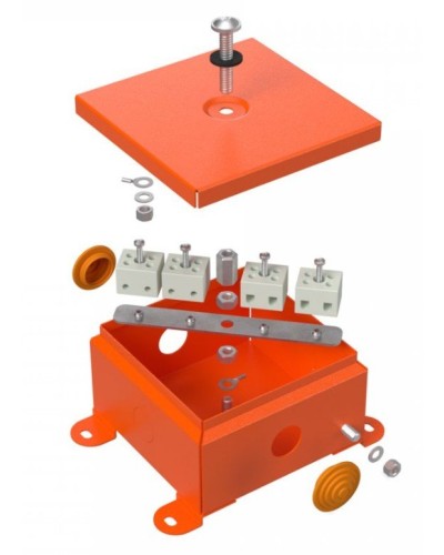 Коробка металлическая огнестойкая 110х110х65 (70-0360-FR2.5-4). Коробка металлическая огнестойкая. Промрукав в Рязани