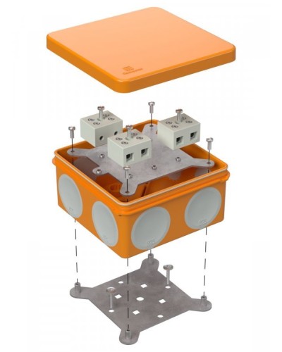 Коробка огнестойкая 100х100х50 (60-0300-FR10.0-6). Коробка огнестойкая для открытой установки. Промрукав в Рязани