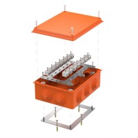 Коробка огнестойкая 200х150х75 о/п (40-0320-FR2.5-28). Коробка огнестойкая для открытой установки. Промрукав