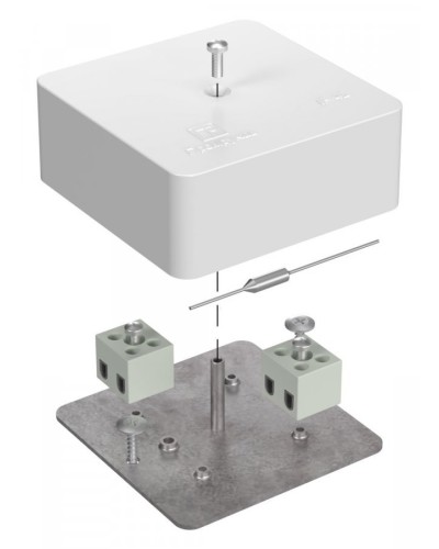 Коробка огнестойкая 75х75х30 (40-0450-FR2.5-4-П). Коробка огнестойкая для открытой установки. Промрукав в Рязани