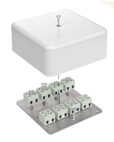 Коробка огнестойкая 103х103х45 для кабель-канала (40-0470-FR10.0-6). Коробка огнестойкая для кабель-канала. Промрукав в Рязани