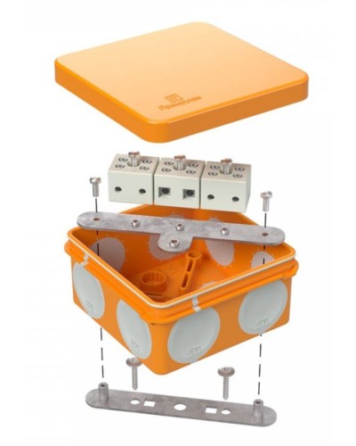 Коробка огнестойкая 60-0210-FR6.0-6 Е15-Е120 80х80х40. Коробка огнестойкая для открытой установки. Промрукав в Рязани