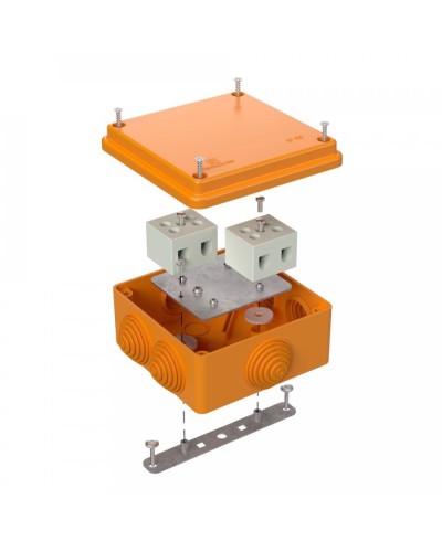Коробка огнестойкая 100х100х50 для о/п (40-0300-FR10.0-4). Коробка огнестойкая для открытой установки. Промрукав в Рязани