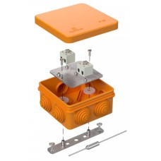 Коробка огнестойкая 80х80х40 (40-0210-FR1.5-4-П). Коробка огнестойкая для открытой установки. Промрукав