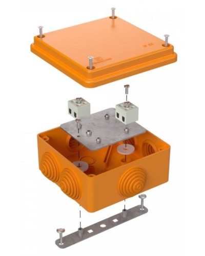 Коробка огнестойкая 100х100х50 (40-0300-FR1.5-4). Коробка огнестойкая для открытой установки. Промрукав в Рязани