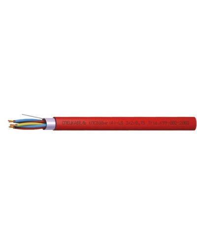КПСВЭВнг(А)-LS 3х2х0,75 (Спецкабель). Кабель симметричный для систем сигнализации и управления, групповой прокладки, с пониженным дымо- и газовыделением. Спецкабель в Рязани