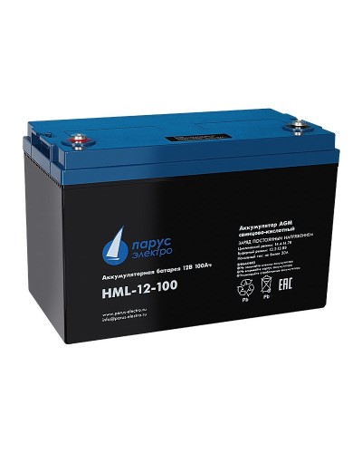 HML-12-100. Аккумулятор герметичный свинцово-кислотный. Связь инжиниринг в Рязани