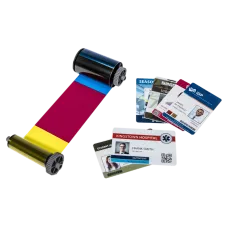 ASOL-YMCKO250. Лента полноцветная с черной панелью и оверлеем (YMCKO) с чистящим роликом. Advent SOLID