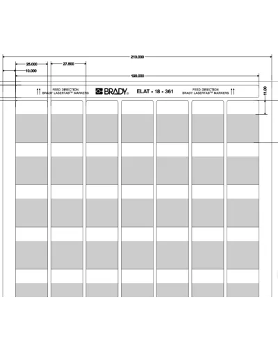ELAT-18-361-2.5 (уп. 2500 шт.): Этикетка в Рязани